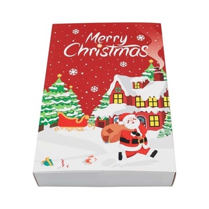 Cross-Biên Giới Mới 1-24 Giáng Sinh <span class=keywords><strong>Advent</strong></span> Lịch Phù Hợp Với Tráng Giấy Vuông Kẹo Cổ Phiếu Cho Gifting Bao Bì Cứng Nhắc Dập Nổi - Product Image 6