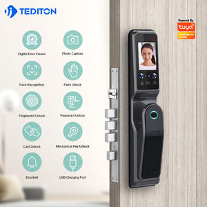 Tediton elektronik tuş takımı şifre kartı NFC 3D yüz tanıma dijital kamera ile akıllı kapı kilidi - Product Image 2