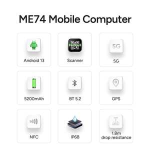 Android 13 PDA ultrarresistente 31 teclas terminal de datos de mano PDA Wifi 6 escáner logístico-30 ℃ PDA industrial para fábrica de terrones - Product Image 4