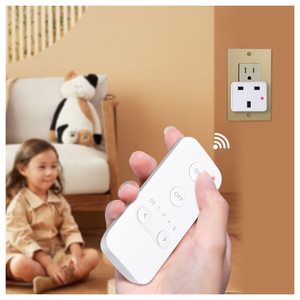 Enchufe de salida del Reino Unido 15A enchufe sin cable conectar enchufe de alimentación de CA con Control remoto de Cuenta Regresiva para lámpara árbol de Navidad decoración de vacaciones - Product Image 4