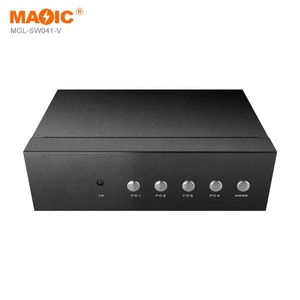 Divisor de pantalla VGA 4x1 HDMI Multiviewer 4x1 Quad Multiviewer VGA con IR para consolas de juegos de cámara - Product Image 2
