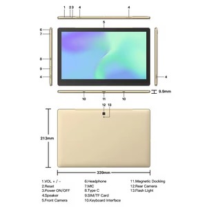 Tablet Android 14 pollici Tablet 4G chiamata Android 12.0 doppia scheda fotocamera 5MP + 13MP formazione apprendimento 6GB + 128GB Tablet PC - Product Image 4