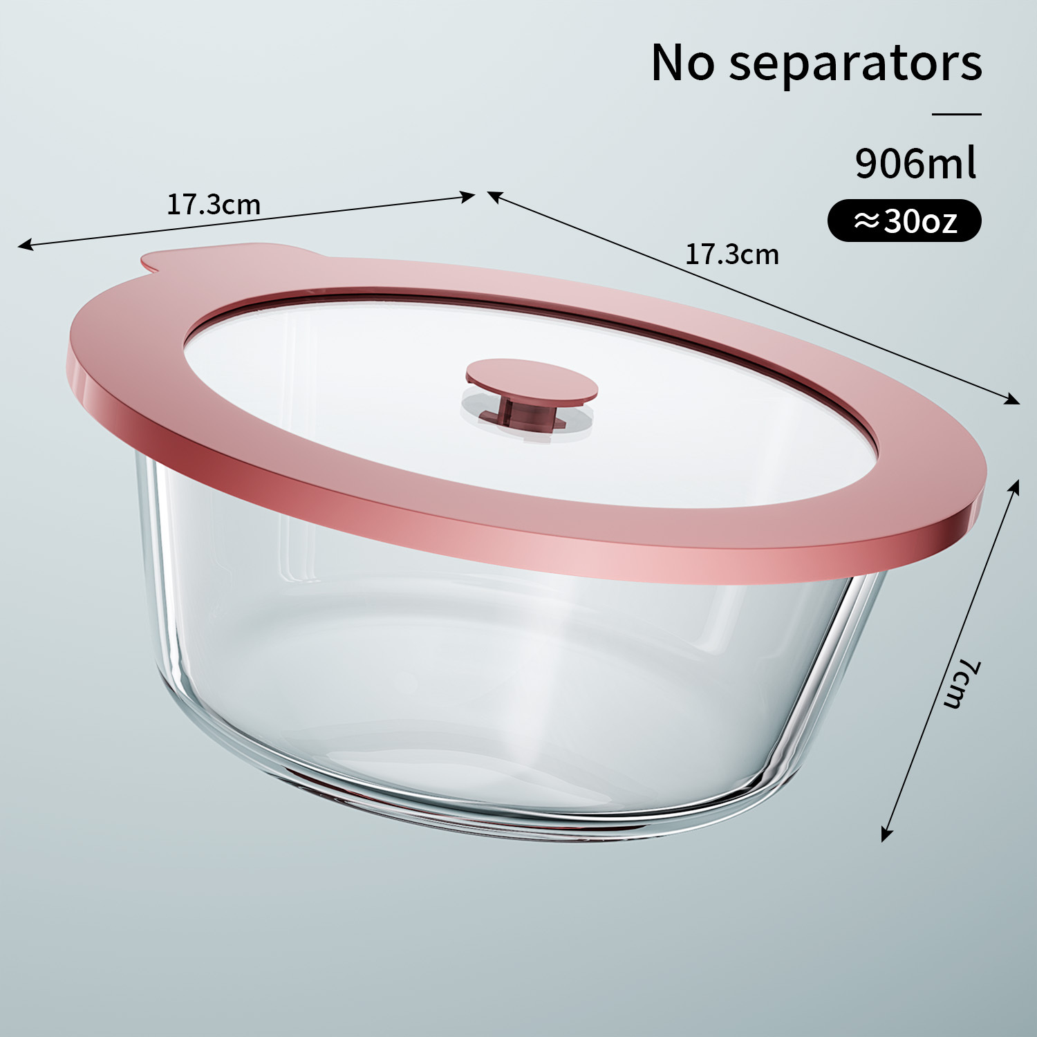 Round Lunch Box906 ml