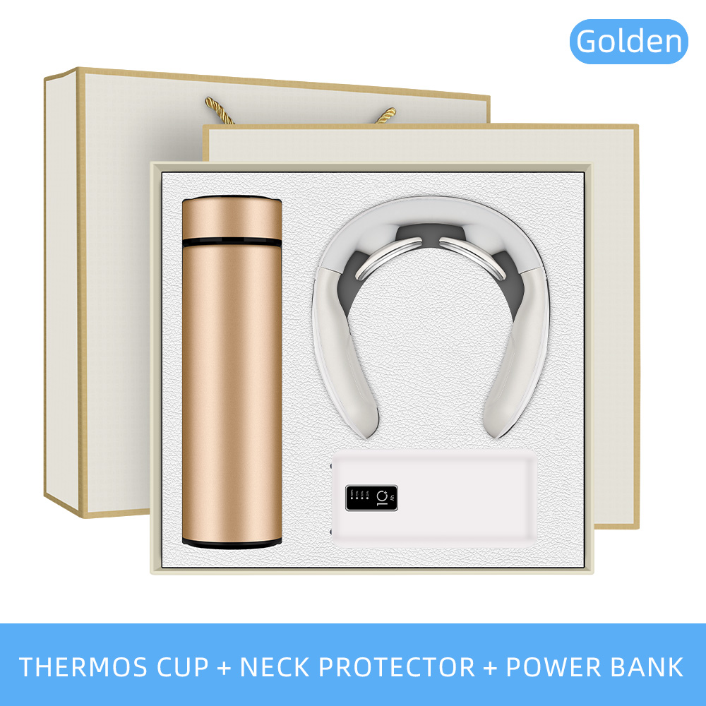 Or (tasse de vide + massager de cou + banque de puissance)