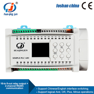 Huaqingjun 16 ingressi 8 uscite uscita relè PLC con Controller logico programmabile RS485 per sistema di parcheggio