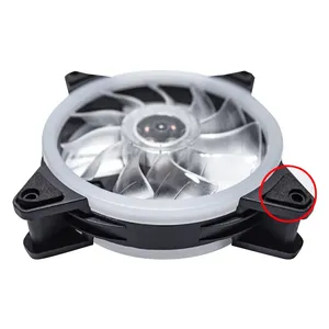 Herder 120mm RGB 4pin bilgisayar soğutma fanı renkli LED oyun PC hayranları için plastik soğutucu ile bilgisayar kasası - Product Image 5