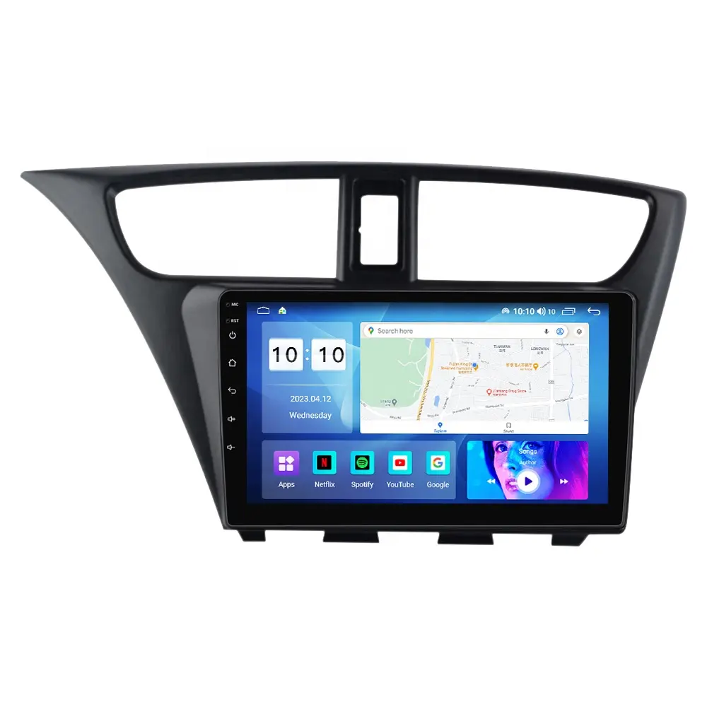 MEKEDE MS car IPS touch screen risoluzione 1280*720 per Honda Civic 2012-2017 stereo FM AM BT sistema di navigazione GPS