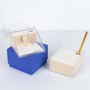 2025纸工艺创意礼品人物模型梵高定制记事本3D记事本 - Product Image 5