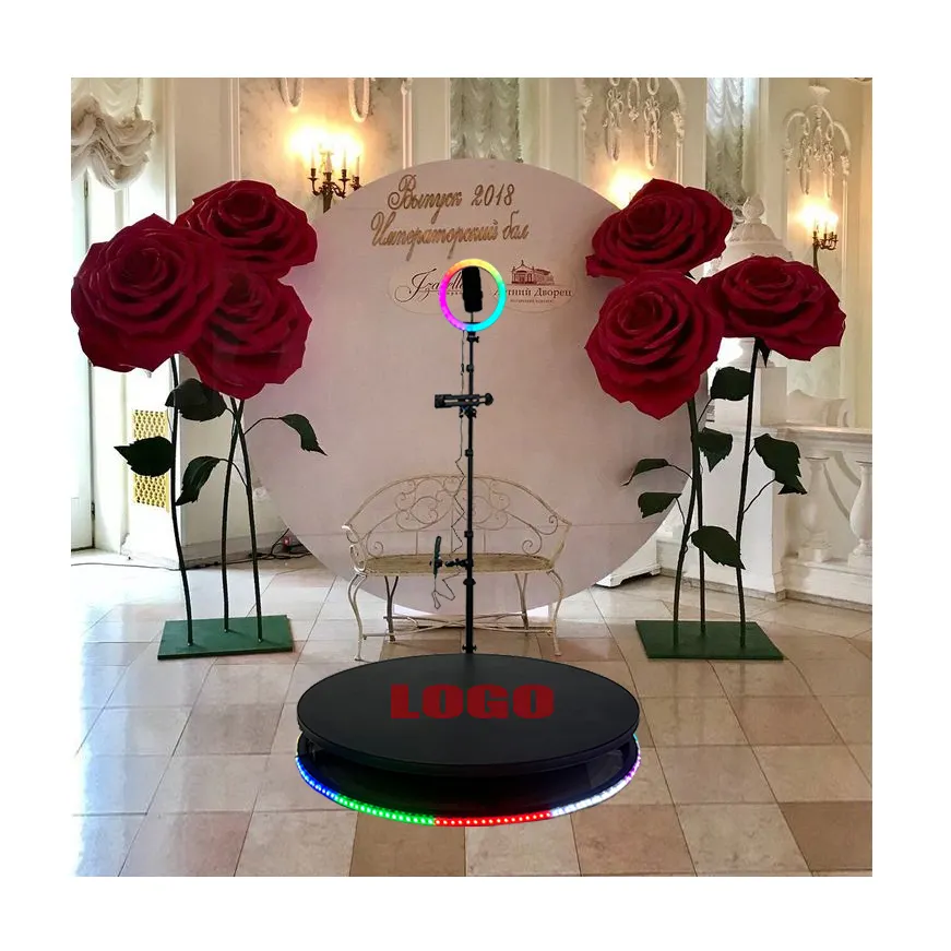 47 round red led carpet 360 photo booth giro 360 photo booth Party Supplies 360 photo booth programmabile