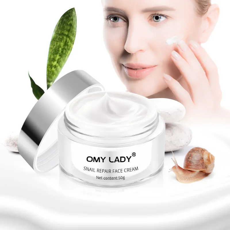 OMY LADY Wholesale OEM 2021 March EXPO Korean caracol eye cream repairing snail face cream