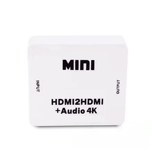 Mini <strong>HDMI</strong> <strong>to</strong> <strong>HDMI</strong> + 3.5mm Audio Converter Support L/R Stereo Decoder Support HDCP 4k Ultra HD With 3.5mm Audio Converter - Product Image 1