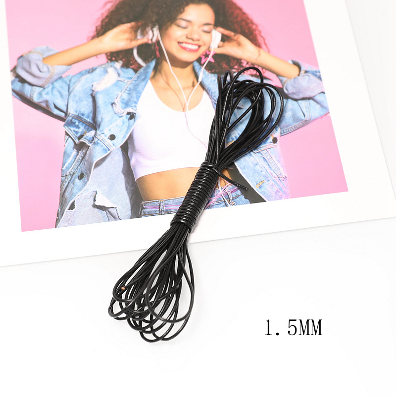 Black, 1.5mm, 5 meters