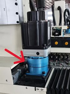 <strong>AHT</strong> Series round Housing Gearhead Planetary Gearbox Speed Reducers <strong>for</strong> Laser Cutting Machine Servo Motor Reducing Speed in Red - Product Image 3