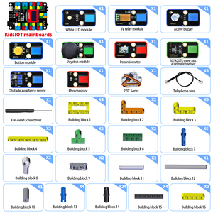 STEM Education PythonプログラミングビルディングブロックスマートビンサイトキットESP32ボード付き電子センサーキット - Product Image 2