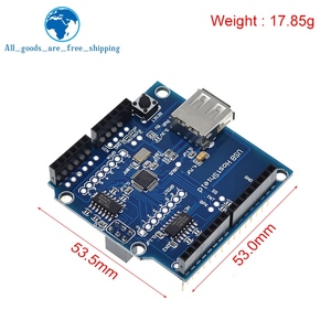TZT USB Host Shield 2.0 per Arduino UNO MEGA ADK compatibile per Android ADK scheda modulo elettronico fai da te