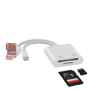 NK-101Y TL Pro 3-in-1อะแดปเตอร์อ่านการ์ดความจำขายดีที่สุด USB 2.0 C-Type Android ติดตั้งภายนอกได้ง่าย - Product Image 1