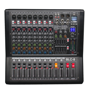 Yüksek standart ses BLC8 8 kanal dijital 99 DSP 48V Phantom güç USB çift bant-7 EQ profesyonel ses ses mikseri - Product Image 1