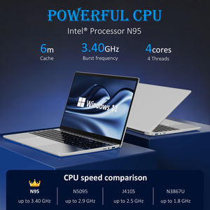 Nuovissimo computer portatile Business da 14.1 pollici con N3350 CPU 6GB RAM Win 10 sistema 128/256/512GB/1T SSD per la programmazione uso personale - Product Image 3