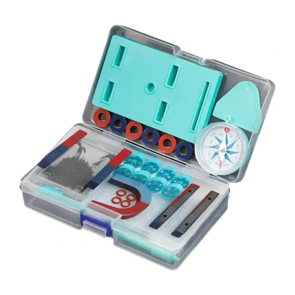 Fisica fai da te scienza educativa bambini Bar Ring ferro di cavallo bussola magnete Kit strumenti di esperimento Kit per risorse didattiche