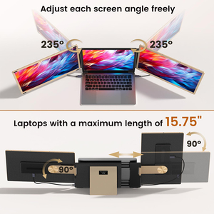 Monitor portatile Plug-and-Play a doppia estensione trasparente da 15.6 "USB per codifica e programmazione di Laptop da gioco - Product Image 6