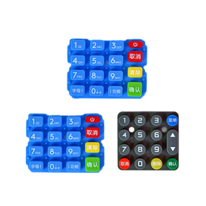 16-Tasten 4*4 & 4*5 Wasserdichte Matrix-LED Numerische Hintergrund beleuchtung Benutzer definierte Gummi tastaturen Sicherheits türschloss system Silikon-Tastatur design - Product Image 1