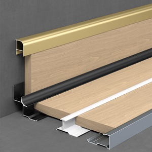 Bán buôn tùy chỉnh nhôm Panel tường đóng Dải nền tường trang trí Doanh cạnh <span class=keywords><strong>TRIM</strong></span> cho gạch men sàn - Product Image 6