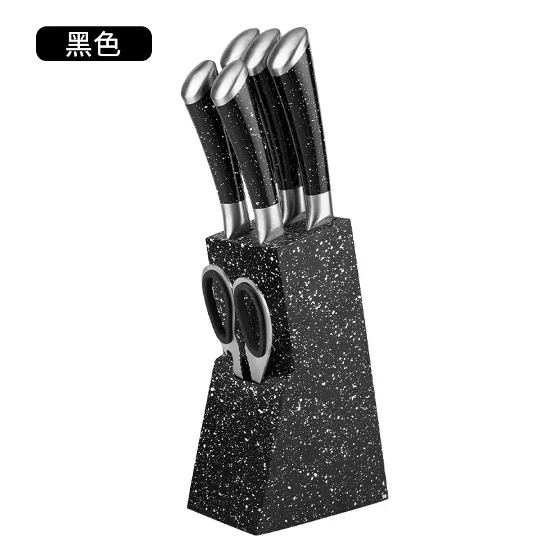 Juego de cuchillos de cocina japoneses de gran venta, accesorio de cuchillo de Chef de acero inoxidable, cuchillos de cocina profesionales, juego de 7 piezas