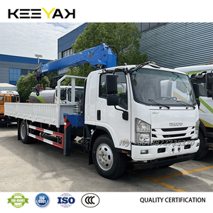 Xe tải chở hàng EURO 3 Euro 6 ISUZU có cần cẩu để bán ISUZU npr xe tải gắn cẩu 5 tấn 7 tấn DIESEL 4*2 ISUZU - Product Image 4