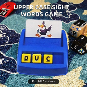 English Literacy Wiz Fun Game-30 Großbuchstaben Sight Words Flash Cards Sprache des Vorschul kindes Lernen Pädagogisches Plastiks pielzeug - Product Image 2