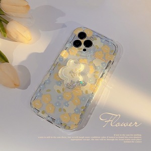 Phiphone çiçek kabuk iPhone 15 için uygun promax 15 artı 16 Promax telefon kılıfı tutucu 16, şeffaf 14, küçük ve taze - Product Image 2