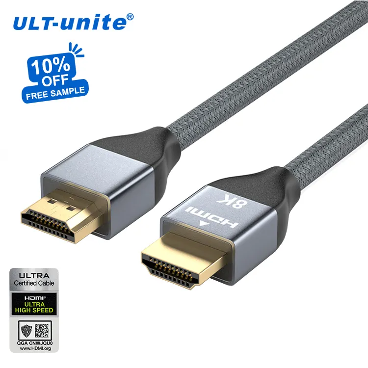 Cavo Audio video ULT-unite 60Hz 4K 8K 120Hz 1m 2m 3m 5m 48gbps cavo ad altissima velocità 2.1 cavo hdmi 8k per computer, gioco