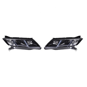 Honda şehir için yükseltme lamba modifiye LED far DRL başkanı işık 2015 2016 2017 2018 2019