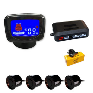 Kit de sensores de aparcamiento para coche, sistema de sonda con indicador de alerta de sonido, Radar de respaldo inverso, 12V, 22mm, 4 sensores