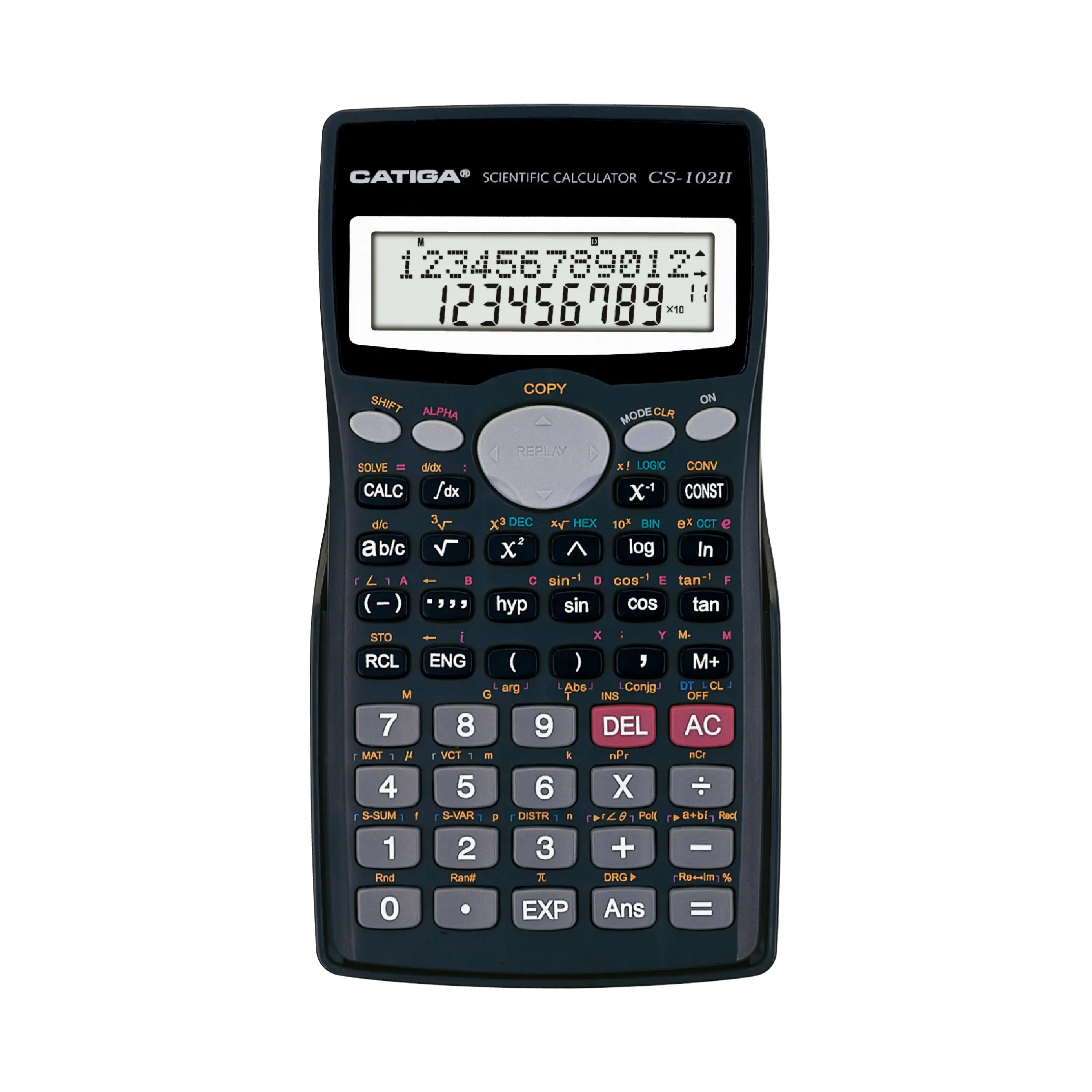 10 + 2 dígitos, 401 funciones CATIGA calculadora solar calculadora gráfica científica Calculadora científica