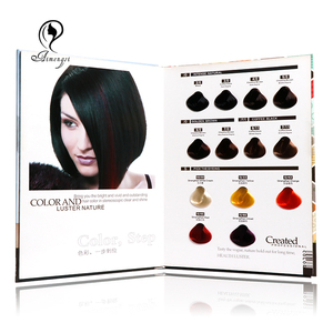 OEM tinture organiche per capelli 2 pagine tessuto per capelli colore premium nomi dei colori setosi
