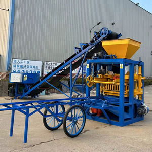 Máquina semiautomática para fabricar bloques de hormigón sólido QT 4-24 Maquinaria para hacer ladrillos de pavimentación hueca de cemento Pequeña empresa - Product Image 3