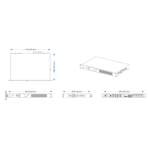900W 4CH Power Amplifier W/<strong>DSP</strong> Dante 100V/70V/8&Omega;/4&Omega; LCD <strong>Network</strong> Control for PA Live Studio Systems - Product Image 6