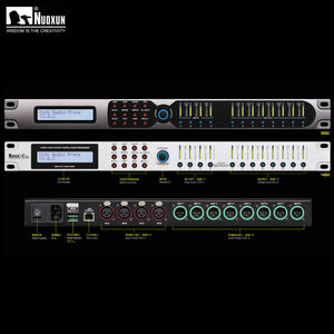 Procesador de audio digital profesional de sistema de sonido de 4 entradas y 8 salidas con gestión de altavoces de carcasa metálica - Product Image 5