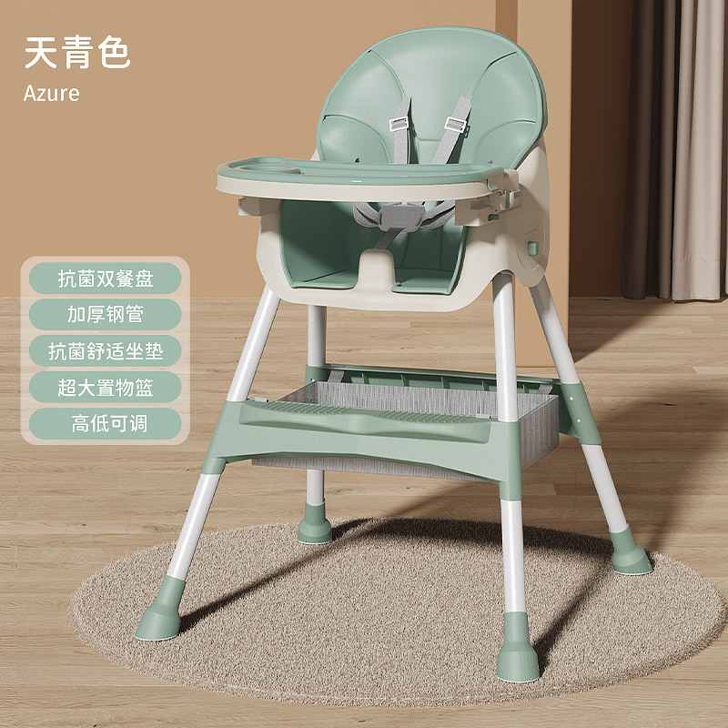 Silla de comedor Barbie-turquesa con cojín
