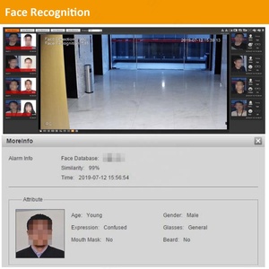 Cámara IP de domo 4K PoE para exteriores, detección facial IR, 8MP, 50/60 fps, 80m, Da Hua, Wizmind, para conteo de personas - Product Image 2