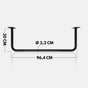 Calisthenics sağlam çelik konstrüksiyon duvar veya tavana monte edilebilir çekme çubuğu dahil vidalar ve dübeller. - Product Image 2