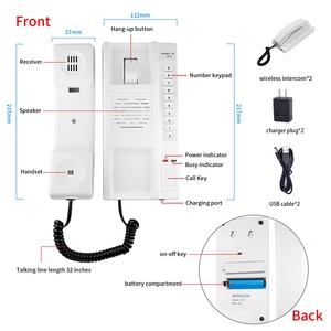 Sistema de intercomunicación inalámbrico JT de 433Mhz, teléfono de Audio bidireccional de largo alcance para oficina en casa, micrófono Walkie Talkie sin costo para mejor