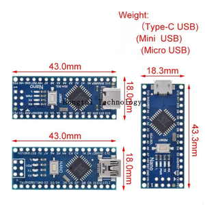 ATMEGA328P Mini Typ C Micro USB Nano V3.0 Nano Controller Kompatibles Modul für CH340 USB Treiber Version 2014 - Product Image 2