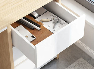 Simple 100/120/140cm <strong>Computer</strong> Desks Large Desktop Study <strong>Table</strong> <strong>With</strong> Drawer and <strong>Shelf</strong> Office Desks <strong>Wood</strong> <strong>Computer</strong> <strong>Table</strong> - Product Image 6