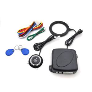 HippcronカーアラームスタートストップボタンエンジンRFIDキーレスエントリーシステムプッシュボタンリモートスターターストップオート - Product Image 1