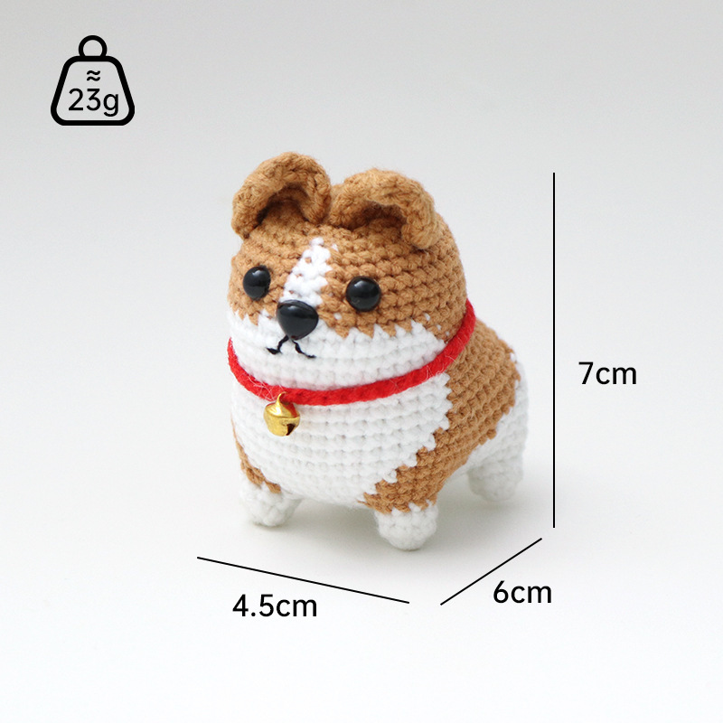 Corgi premium, adorable, con cuatro personajes principales.