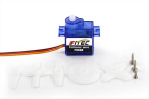 Feetech FS90R Micro Servo 360-Grad-Rotations-RC-Servomotor 9g für Arduino Robotic Helicopter Airplane Boat