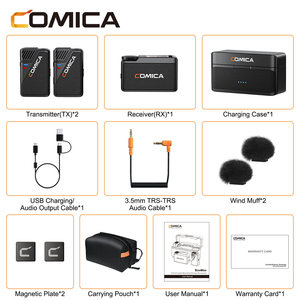 Comica BooMax 2.4Gオンボードレコーディングワイヤレスマイクスマートフォン、コンピュータ、カメラ用 - Product Image 6