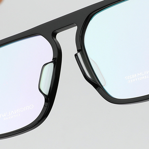 กรอบแว่นตา TFB IP-TITANIUM แว่นตาคุณภาพสูงกรอบเพชรย้อนยุควินเทจแฟชั่น K2y กรอบใหญ่สำหรับผู้ชายและผู้หญิง - Product Image 5