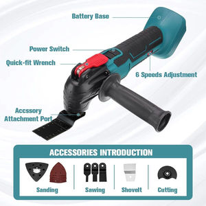 Multiherramienta oscilante inalámbrica de grado industrial personalizable OEM con fuente de alimentación de batería Energía eléctrica - Product Image 6